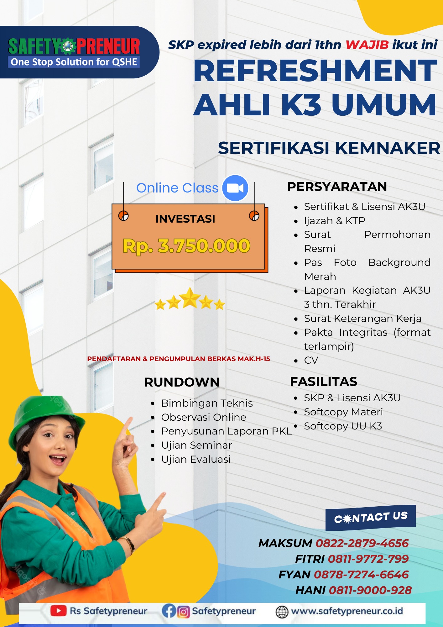 Refreshment Ahli K3 Umum