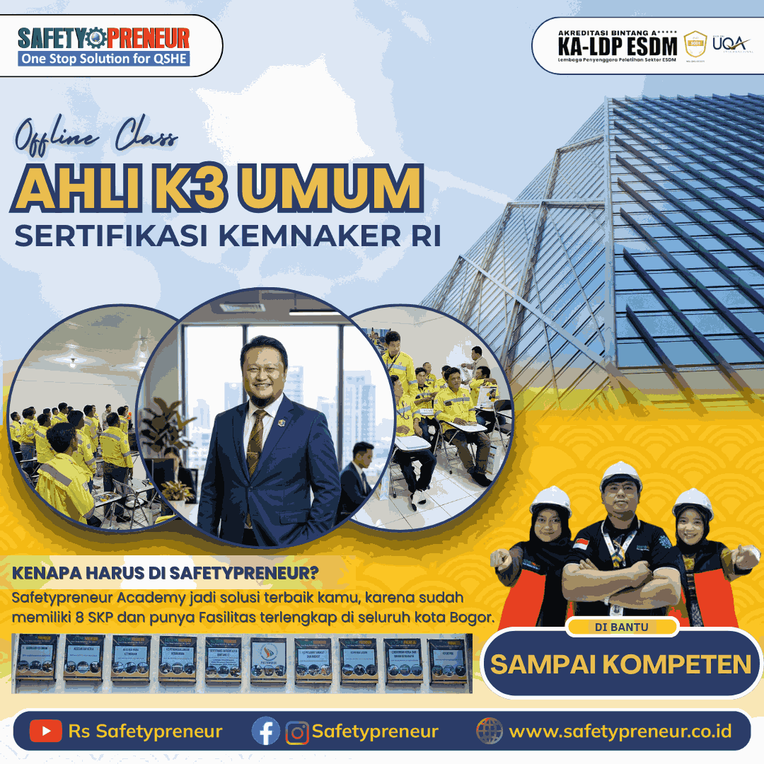 Sertifikasi Ahli K3 Umum KEMNAKER RI 