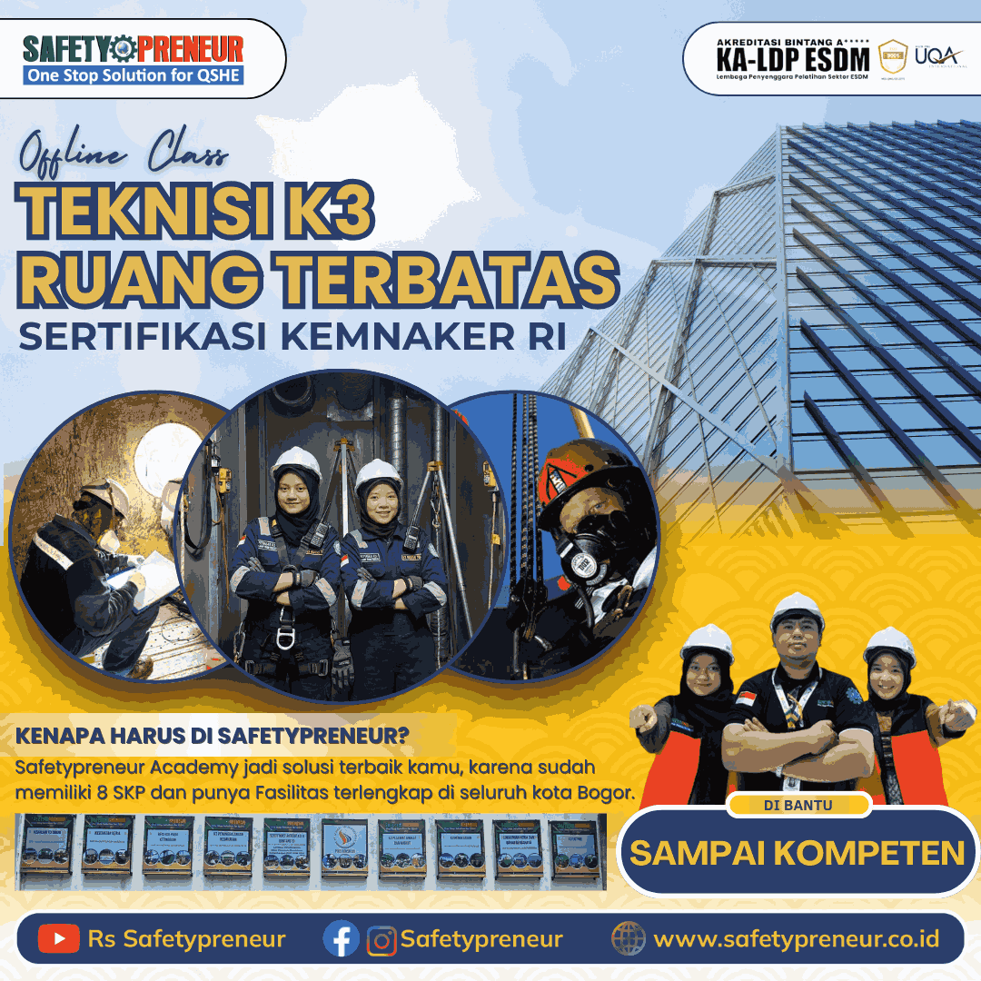 Teknisi K3 Ruang Terbatas